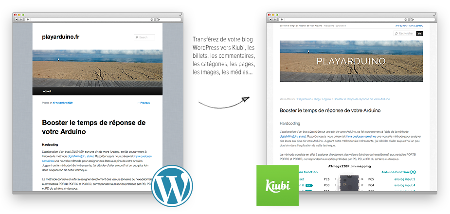 Lancez vous dans l'import WordPress